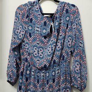 EXPRESS Floral Print Romper/Jumpsuit